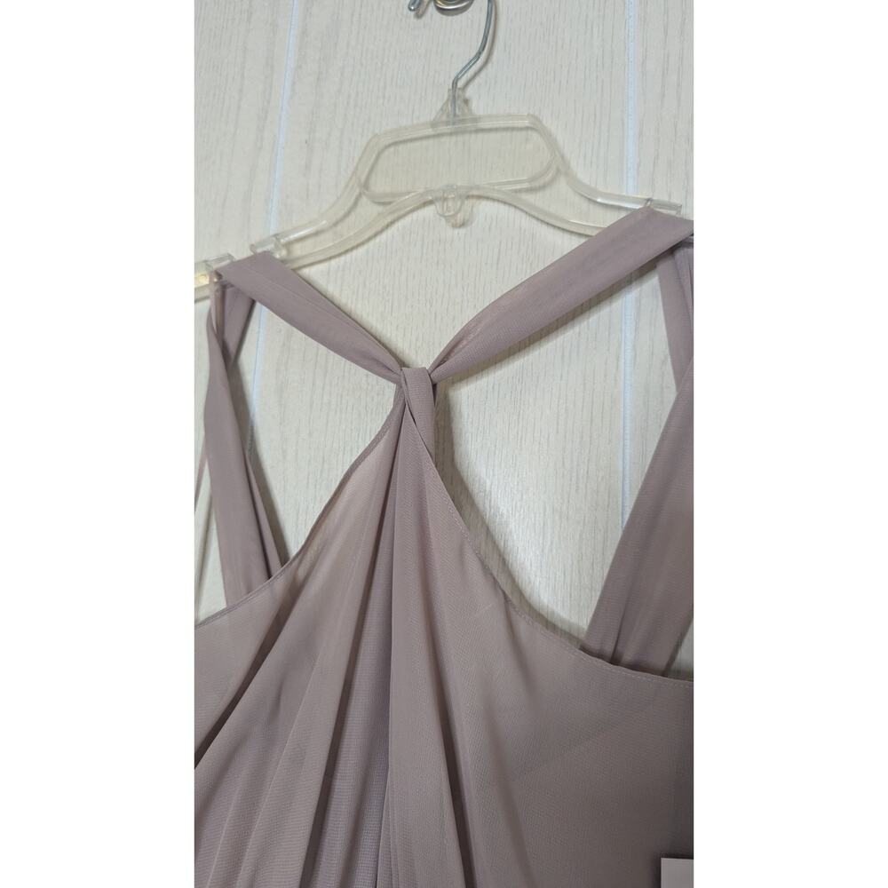 New Birdie Grey Kiko Taupe formal bridesmaid gown maxi sz 8 style BG1104TP20S - Picture 7 of 12